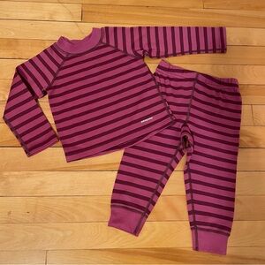 Patagonia Girls Capilene Midweight Matching Baselayer Set 18 Months